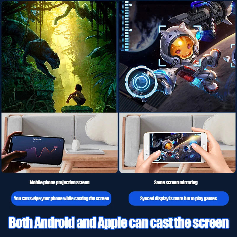 Portable LED Projector 4K For Home Theater And Travel by eprolo