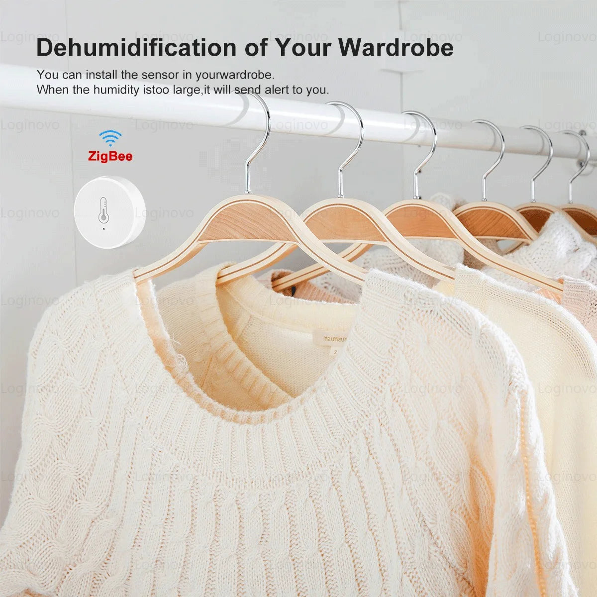 Voice Control Smart Temperature And Humidity Sensor by eprolo