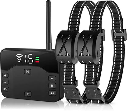 Wireless 2 in 1 Electric Dog Fence Containment System Rechargeable Shock Collar