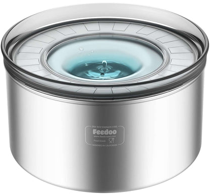 1Gallon Dog Water Bowl, 3.8L No Spill Water Bowl for Dogs, Stainless Steel Sp...