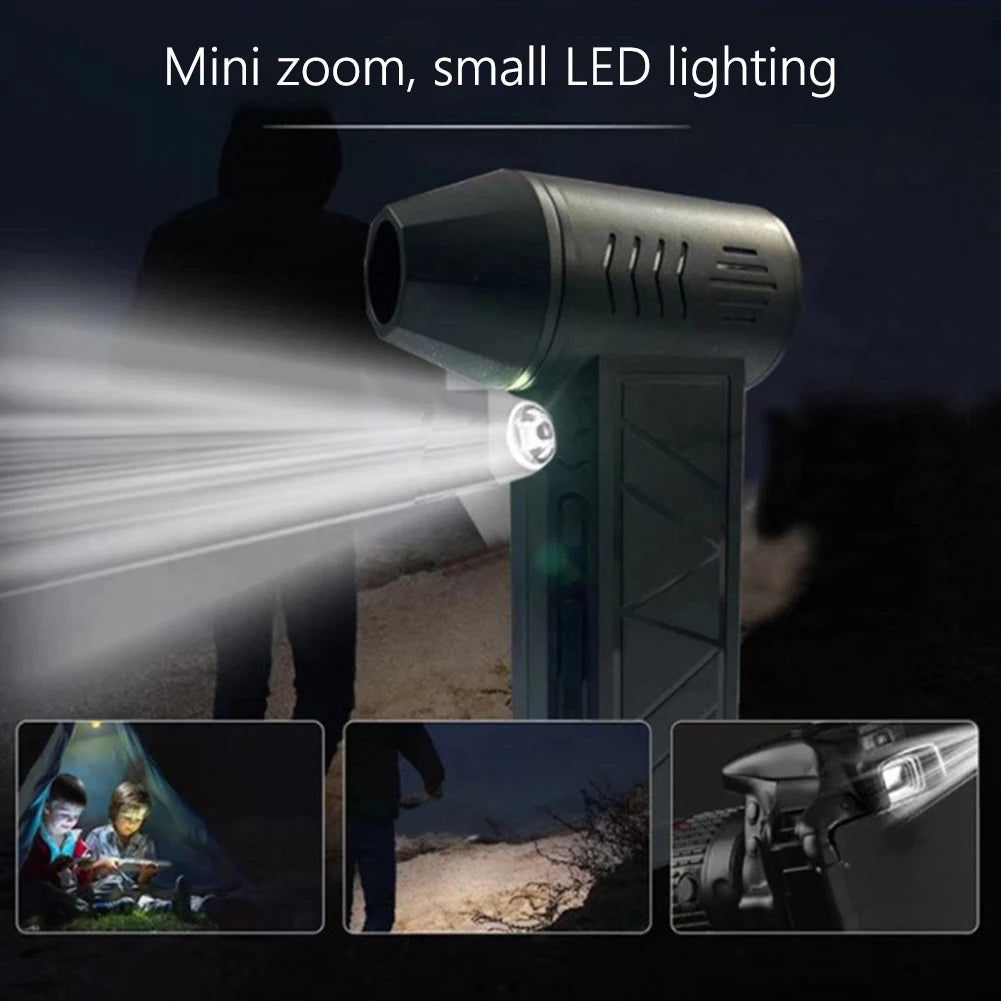 Mini Turbo Jet Fan With Light Portable Personal Cooler by eprolo