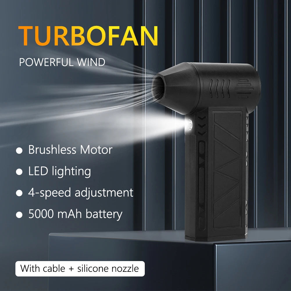 Mini Turbo Jet Fan With Light Portable Personal Cooler by eprolo
