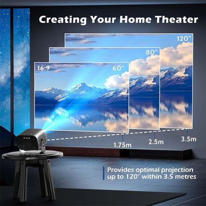 Smart HD 4K Projector For Home Theater Easy Connectivity by eprolo