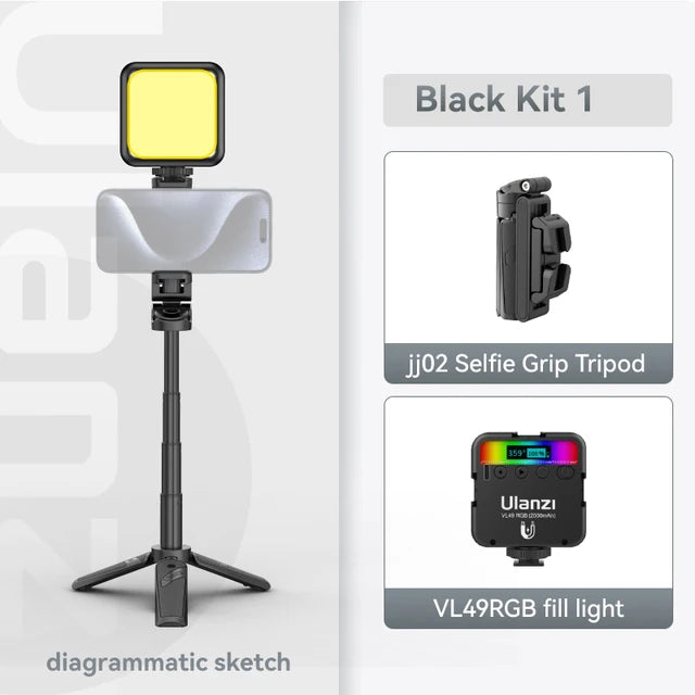 Ulanzi JJ02 Selfie Stick With Extendable Tripod Handle by eprolo