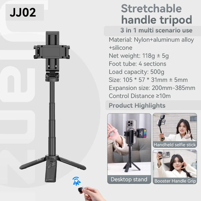 Ulanzi JJ02 Selfie Stick With Extendable Tripod Handle by eprolo