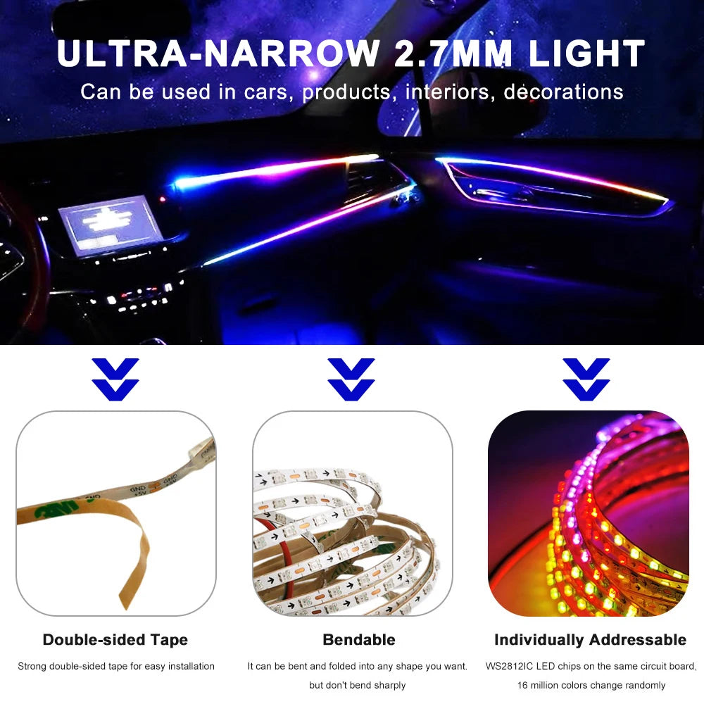 RGBIC Smart Pixel Light LED Strip for Ambient Color by eprolo